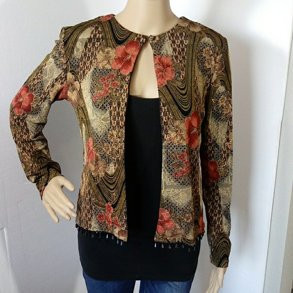 Metaphor Jackets & Blazers - METAPHOR FLORAL ELEGANT  BLAZER SIZE S